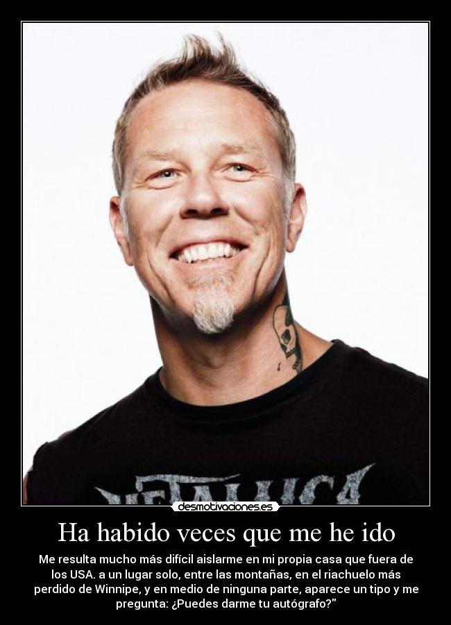 carteles james hetfield desmotivaciones