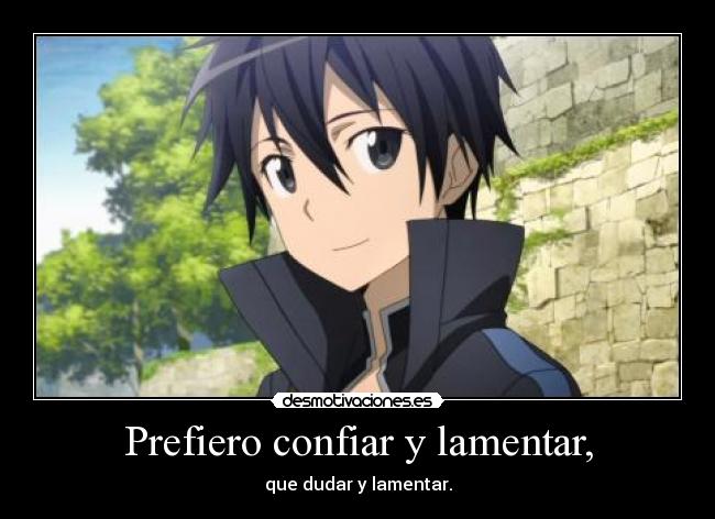 carteles sword art online anime kirito desmotivaciones