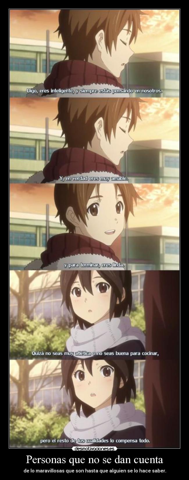 Personas que no se dan cuenta -