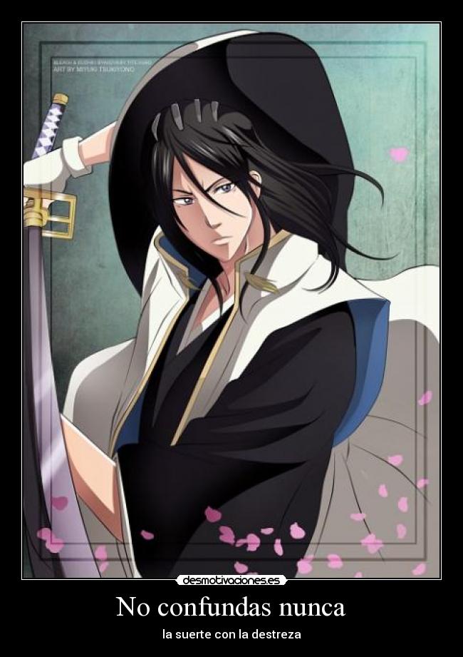 carteles byakuya kuchiki bleach desmotivaciones