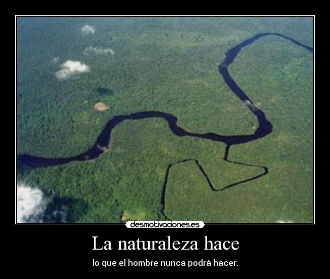La naturaleza hace -