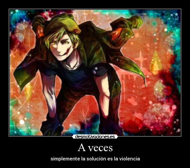 carteles muwigaraklan happy tree friends flippy violencia solucion anime desmotivaciones