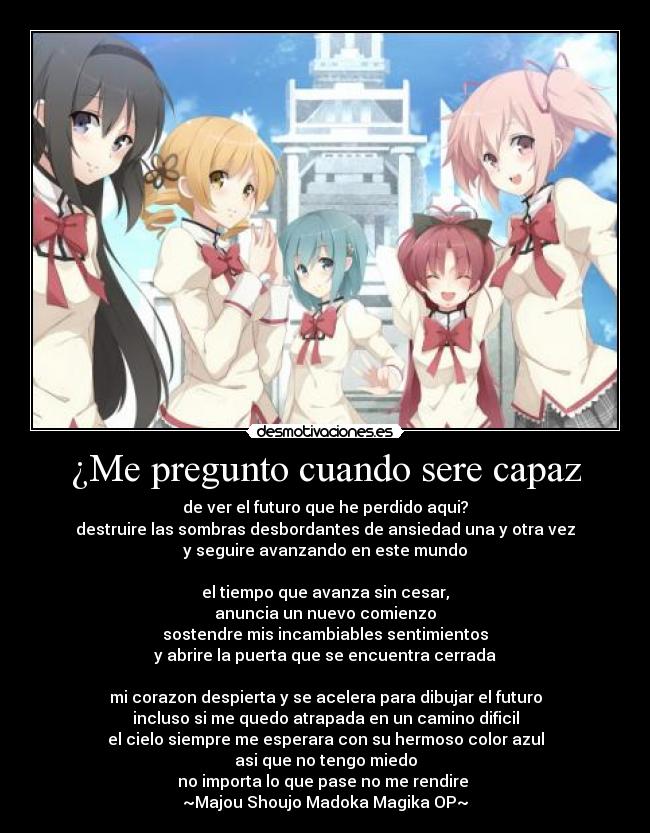 carteles majou shoujo madoka magika desmotivaciones