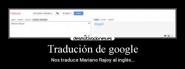 Tradución de google -