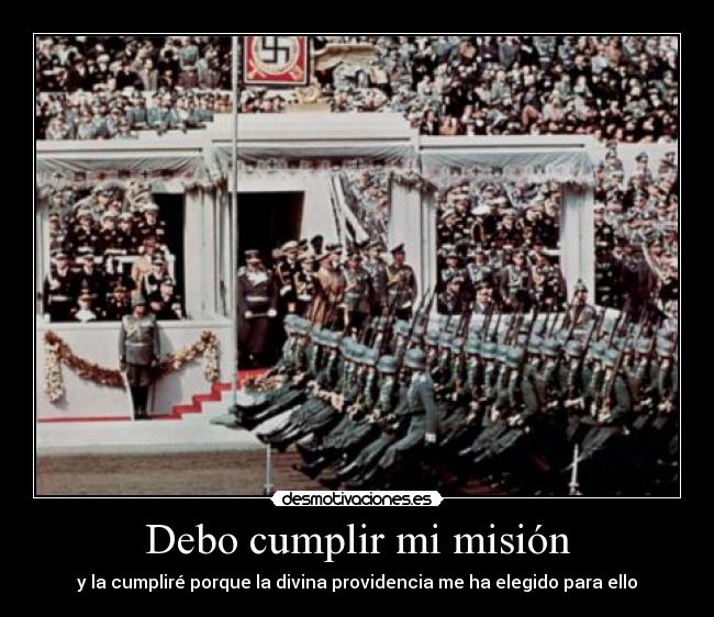 Debo cumplir mi misión - 