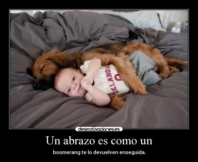 carteles abrazo como boomerang desmotivaciones