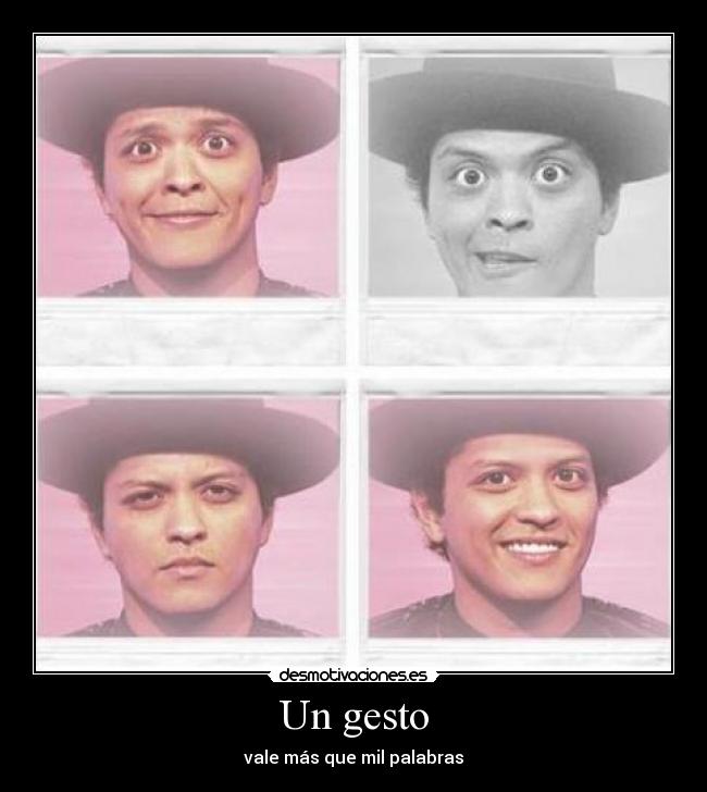 Un gesto - vale más que mil palabras