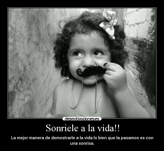 carteles vida sonriele vida desmotivaciones