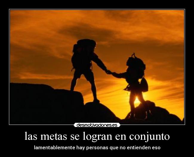 carteles las metas logran conjunto desmotivaciones