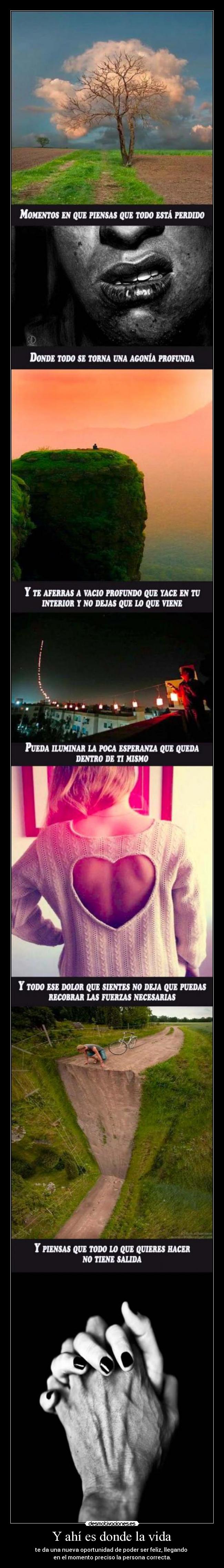 carteles vida pues creo que vida siempre nos muchas oportunidades para poder ser feliz desmotivaciones