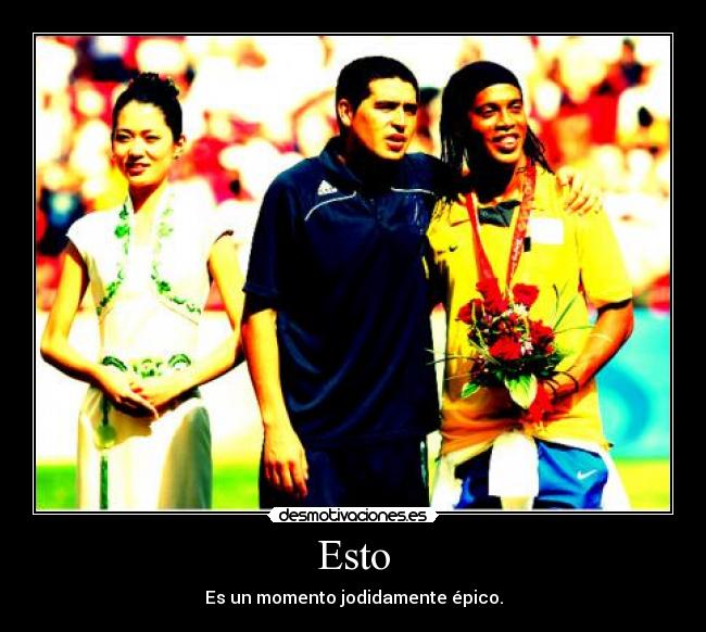 Esto - Es un momento jodidamente épico.