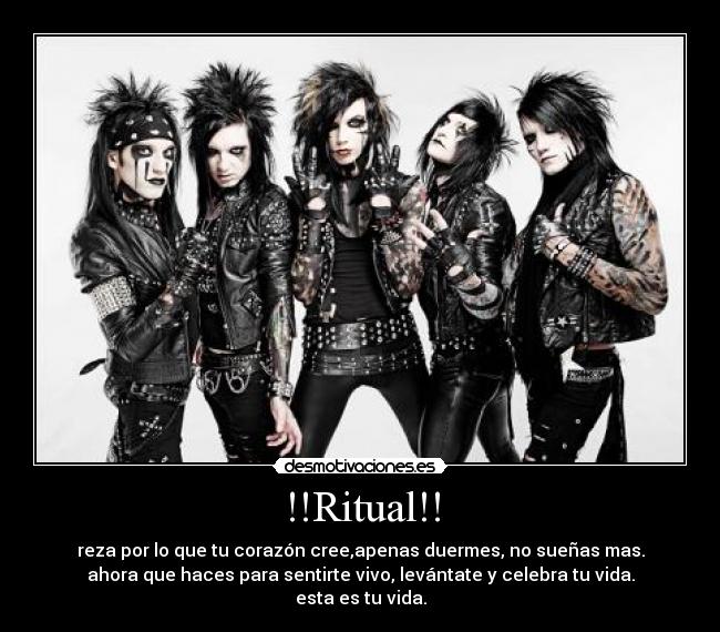 carteles black veil brides celebra vida desmotivaciones