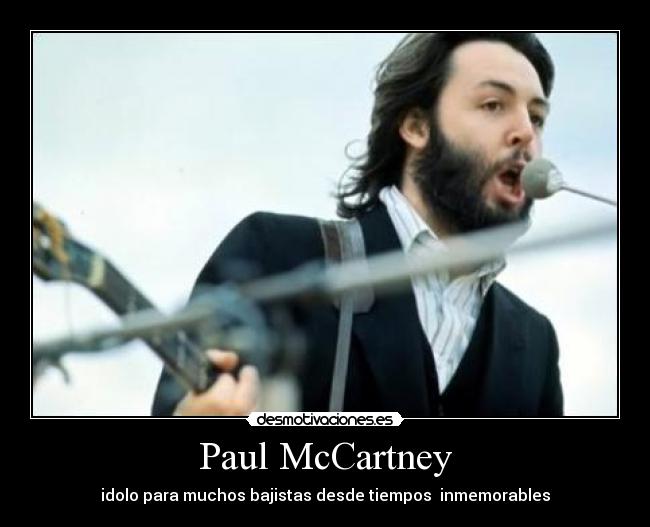 Paul McCartney - idolo para muchos bajistas desde tiempos inmemorables