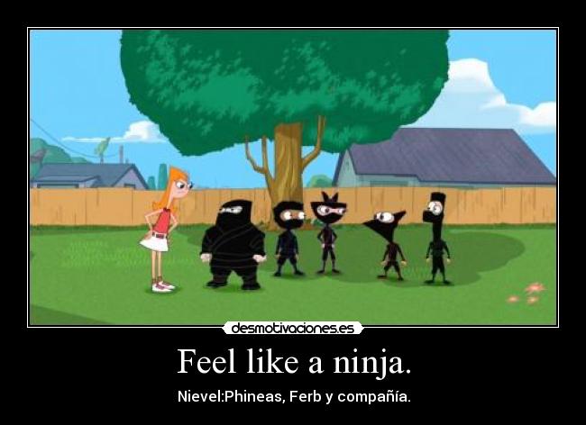 Feel like a ninja. -