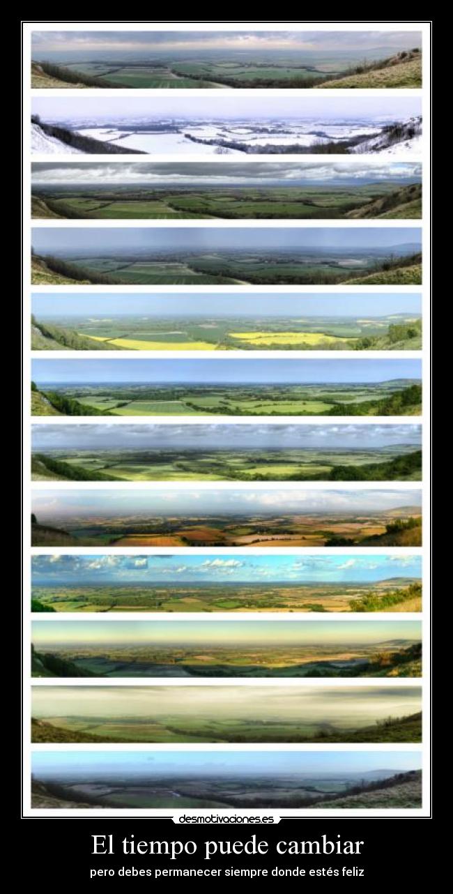 El tiempo puede cambiar -