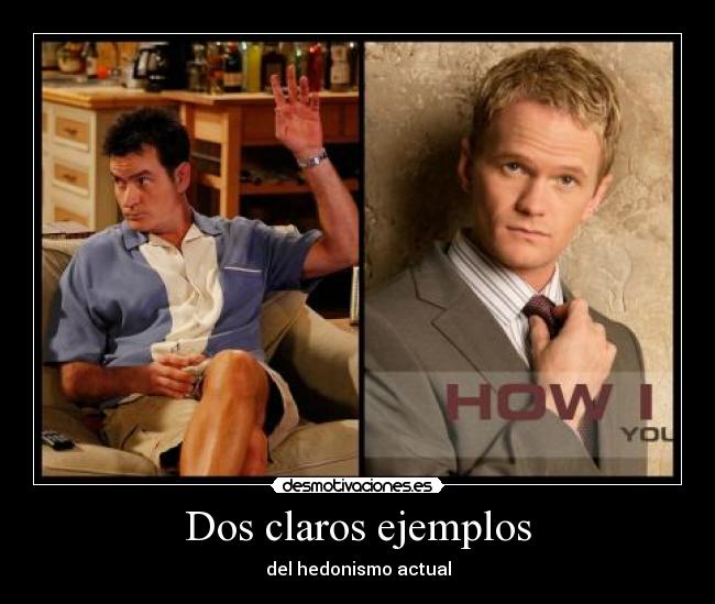 carteles charlie barney hedonismo ejemplo desmotivaciones