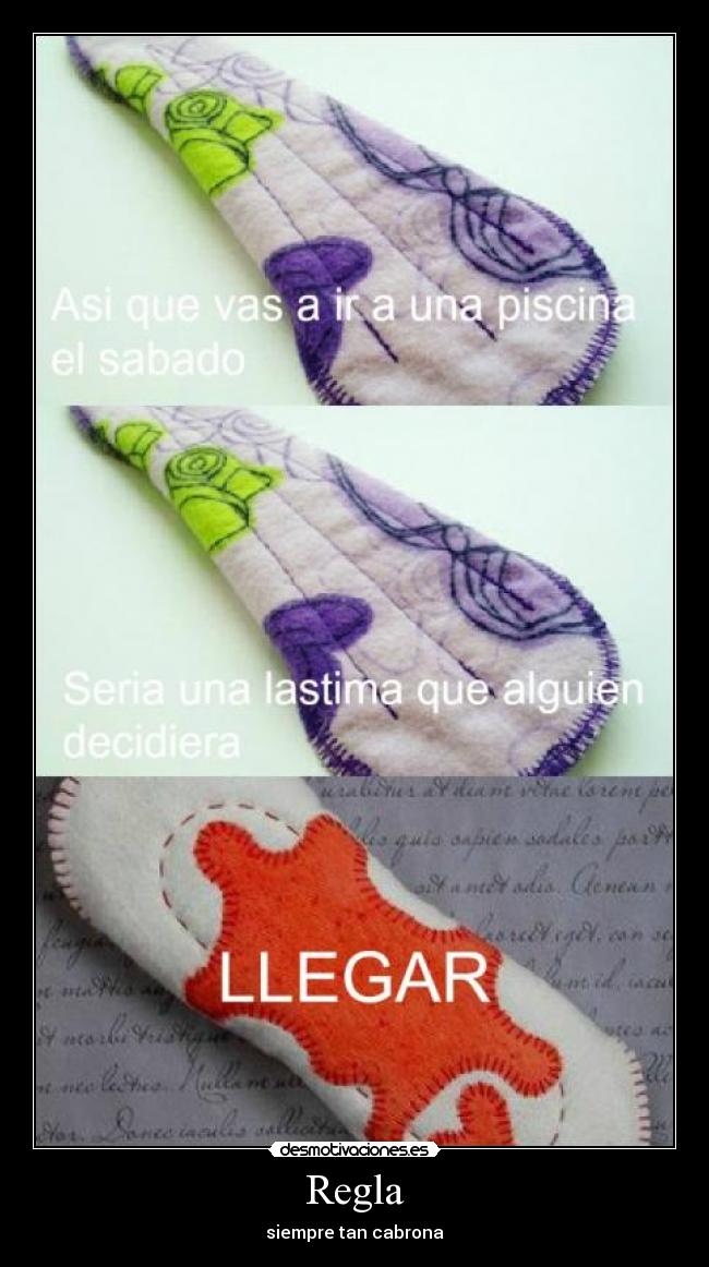 carteles regla periodo desmotivaciones