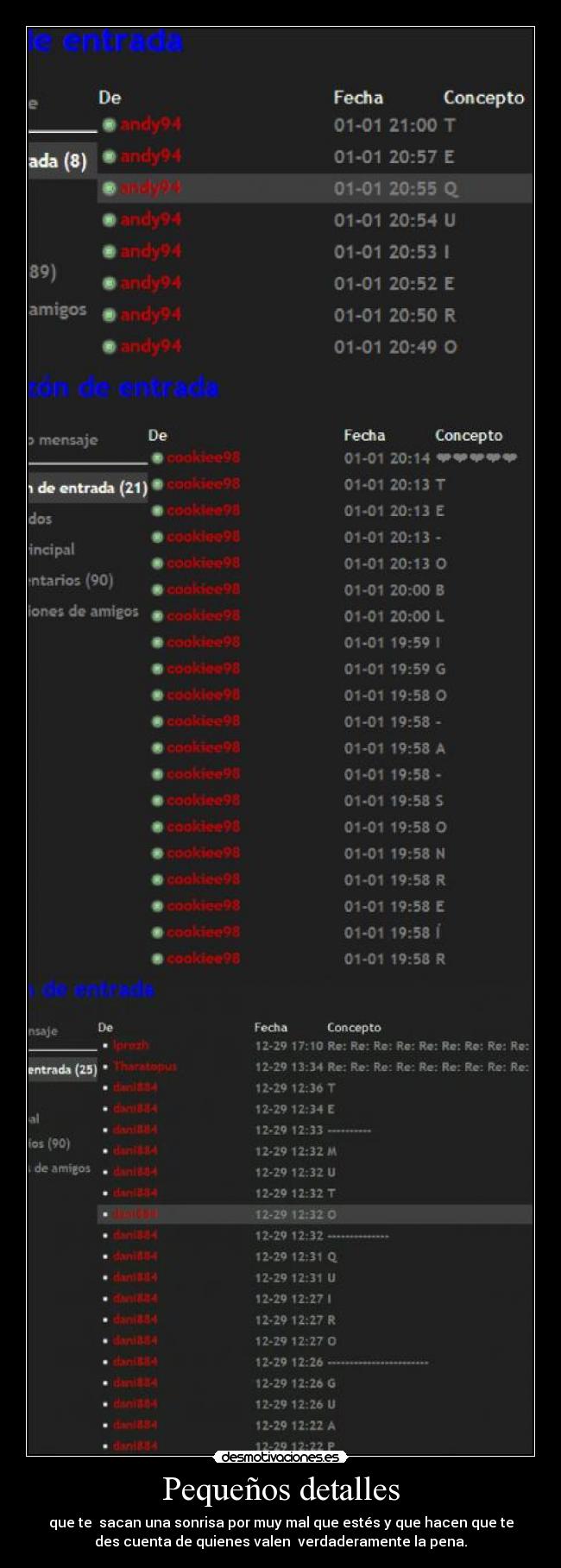Pequeños detalles -