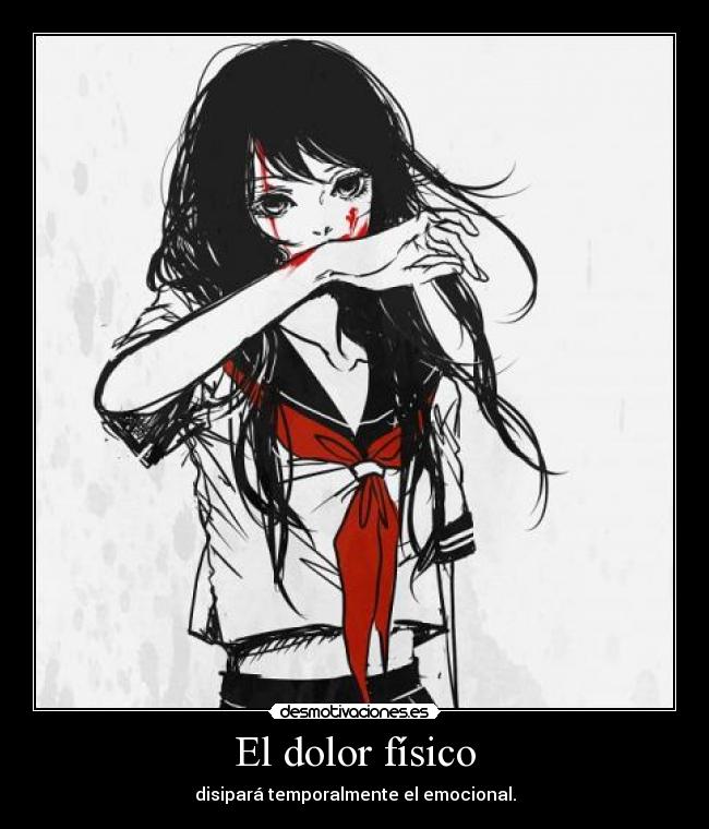 carteles dolor fisico anime dolor amor harukaze sangre adoro esta imagen desmotivaciones