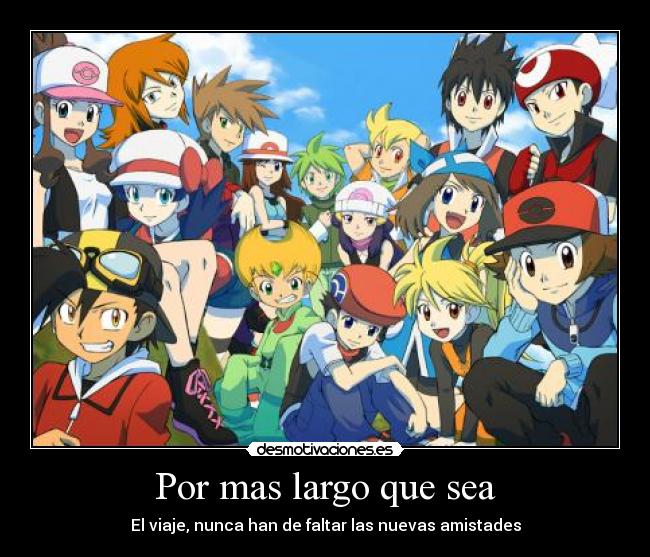 carteles anime pokemon todas las generaciones desmotivaciones