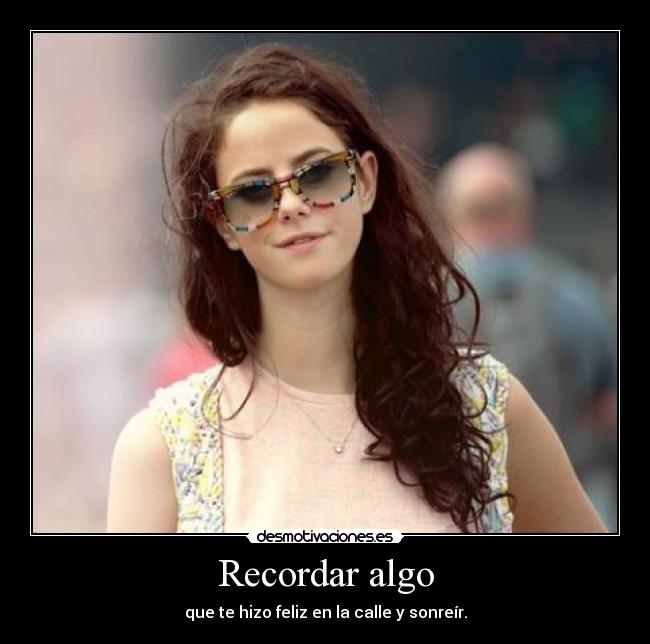 Recordar algo -