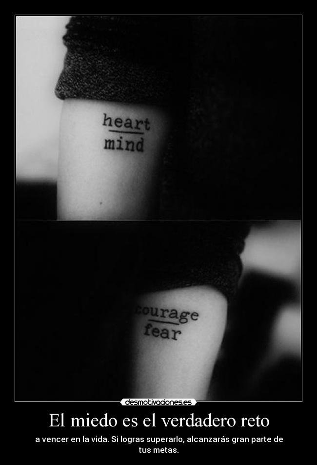 El miedo es el verdadero reto - 