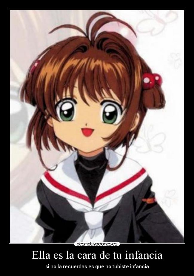 carteles infancia sakura kinomoto sakura card captor desmotivaciones