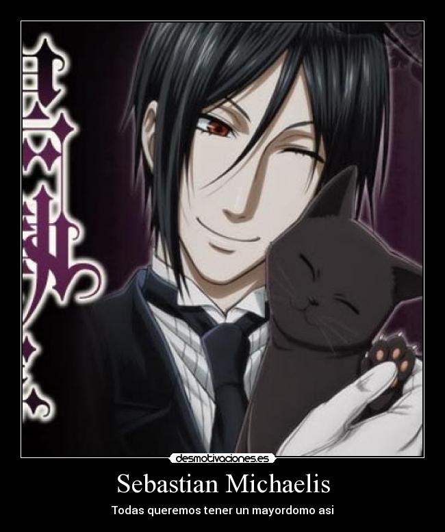 carteles kuroshitsuji sebastian anime desmotivaciones