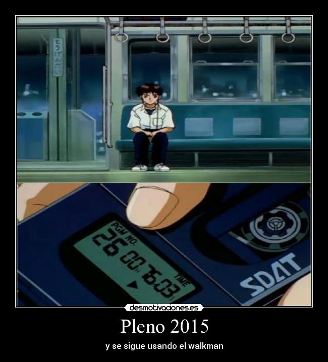 carteles 2015 walkman evangelion anime cassette cinta desmotivaciones