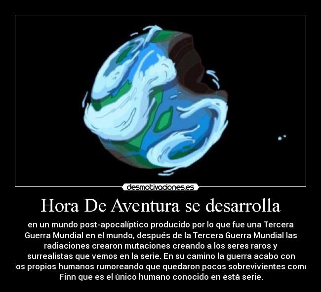 Hora De Aventura se desarrolla -