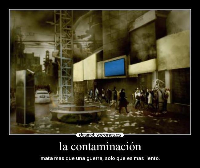 la contaminación - 