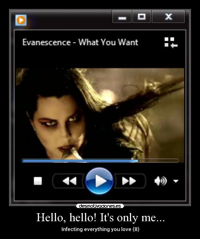 carteles what you want evanescence desmotivaciones