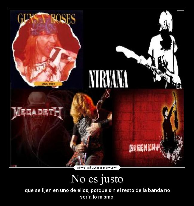 carteles guns roses nirvana megadeth green day desmotivaciones