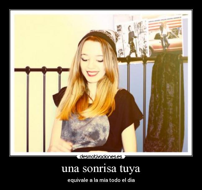 una sonrisa tuya -