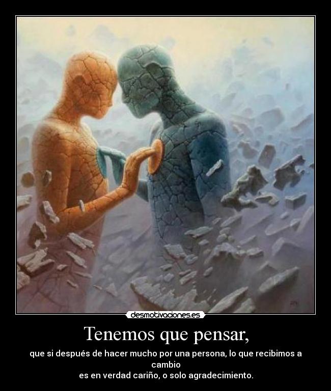 Tenemos que pensar, - 