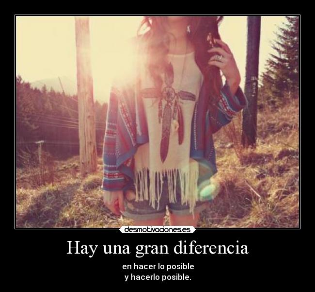Hay una gran diferencia - 