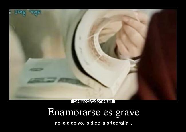 Enamorarse es grave - 