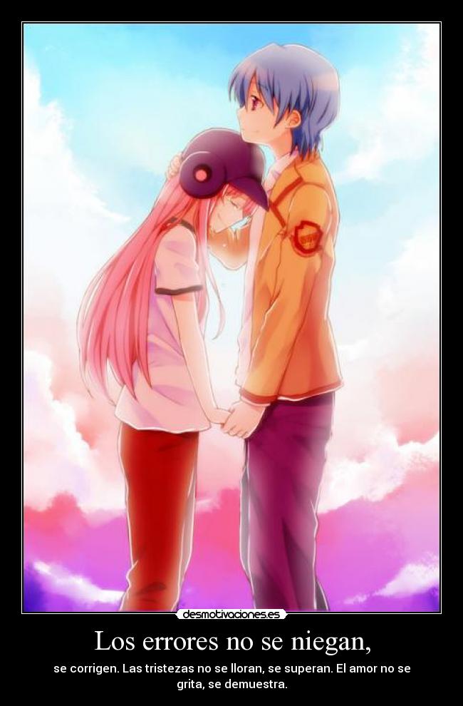Los errores no se niegan, -