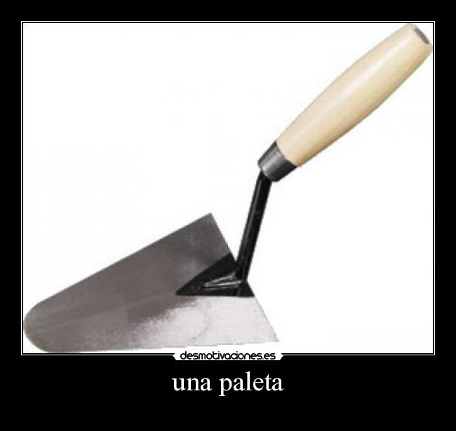 una paleta -