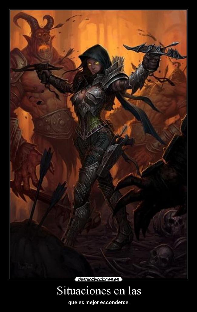 Situaciones en las - que es mejor esconderse.