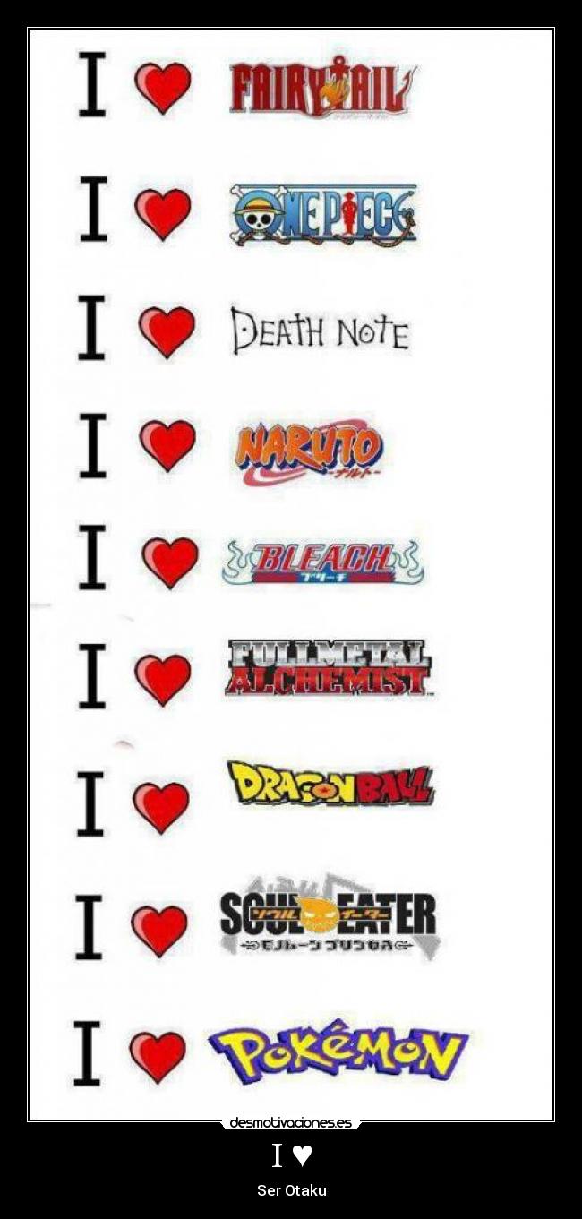 carteles amo ser otaku desmotivaciones