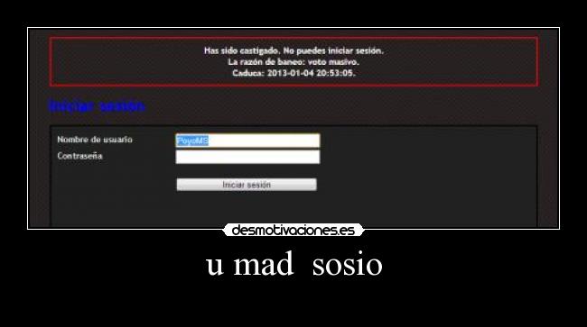 u mad sosio -