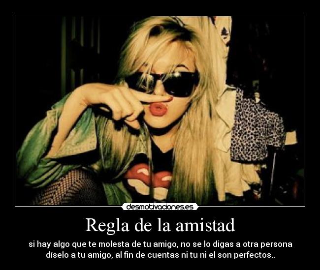 Regla de la amistad -