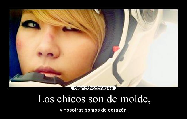 Los chicos son de molde, - 