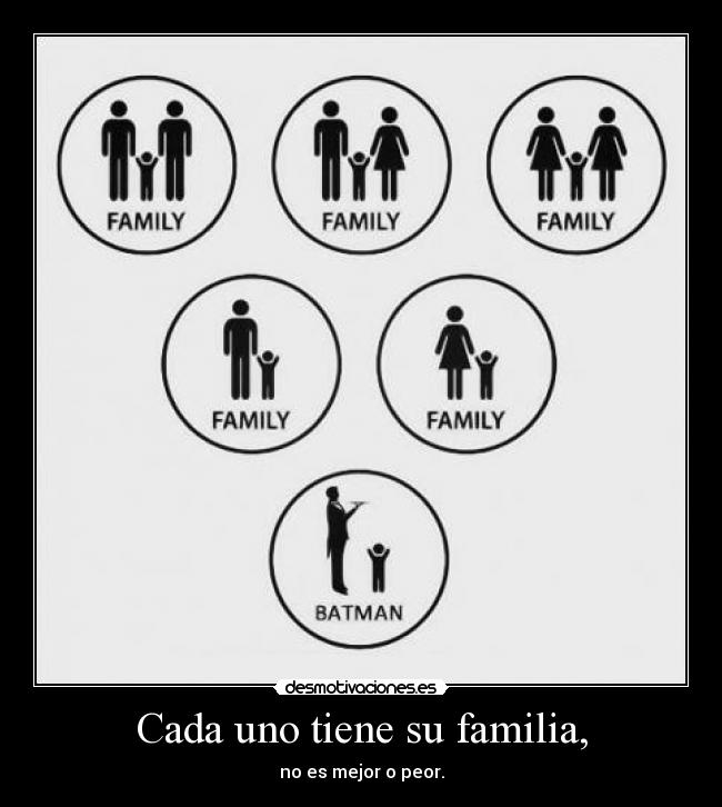Cada uno tiene su familia, - 