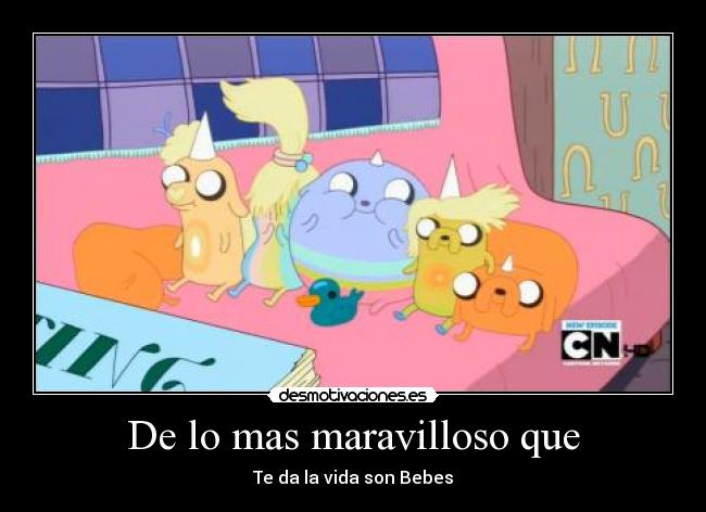 carteles bebes hda hora aventura adventure time juser jake the dad desmotivaciones