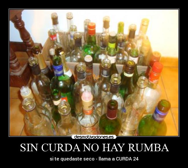 carteles curda rumba desmotivaciones