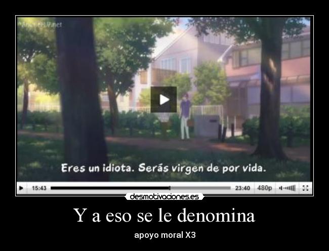 Y a eso se le denomina - apoyo moral X3