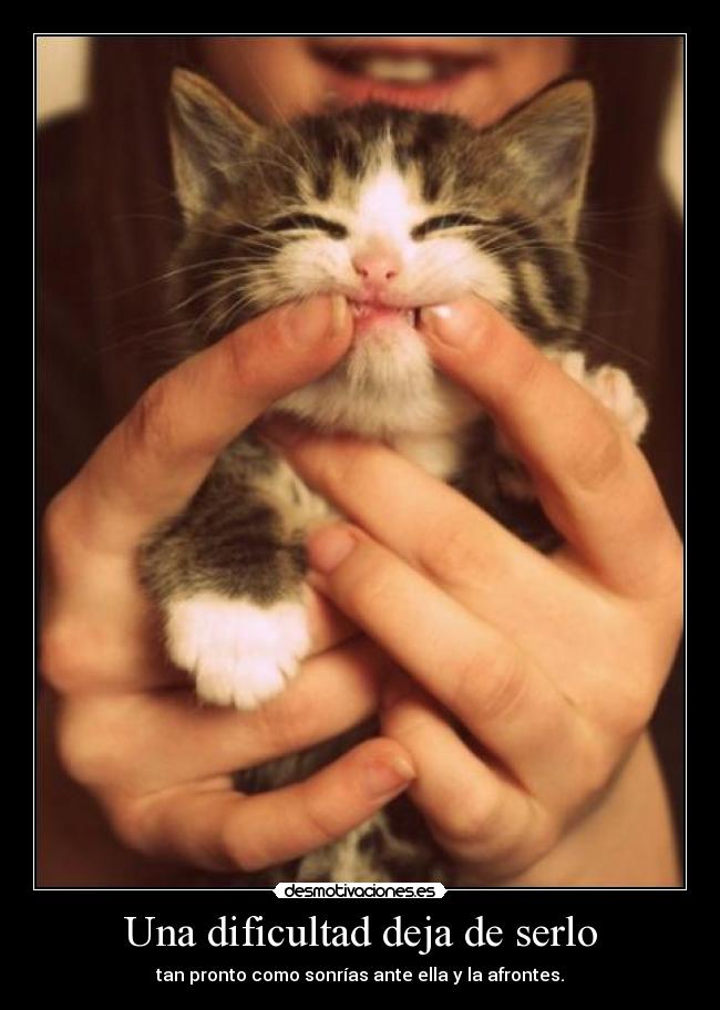 Una dificultad deja de serlo -