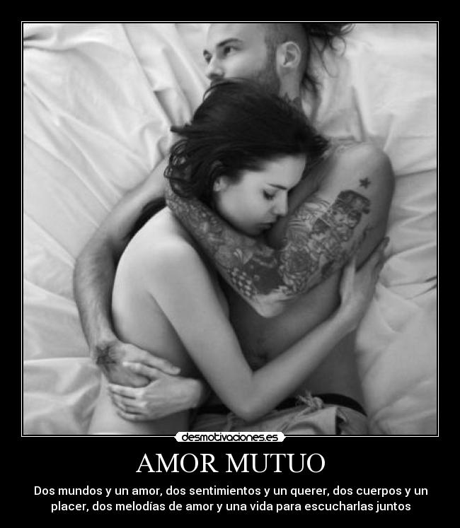 carteles amor amor mutuo sincero sentimiento vidas cuerpos placer escucha mundo desmotivaciones